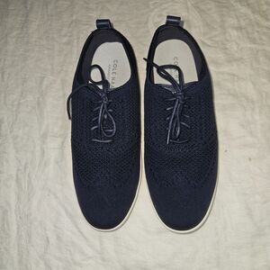 Cole Haan 0.ZEROGRAND Stitchlite Knit Oxford - Navy Blue size 8.5
